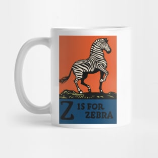 Z is for Zebra: ABC Designed and Cut on Wood by CB Falls Mug